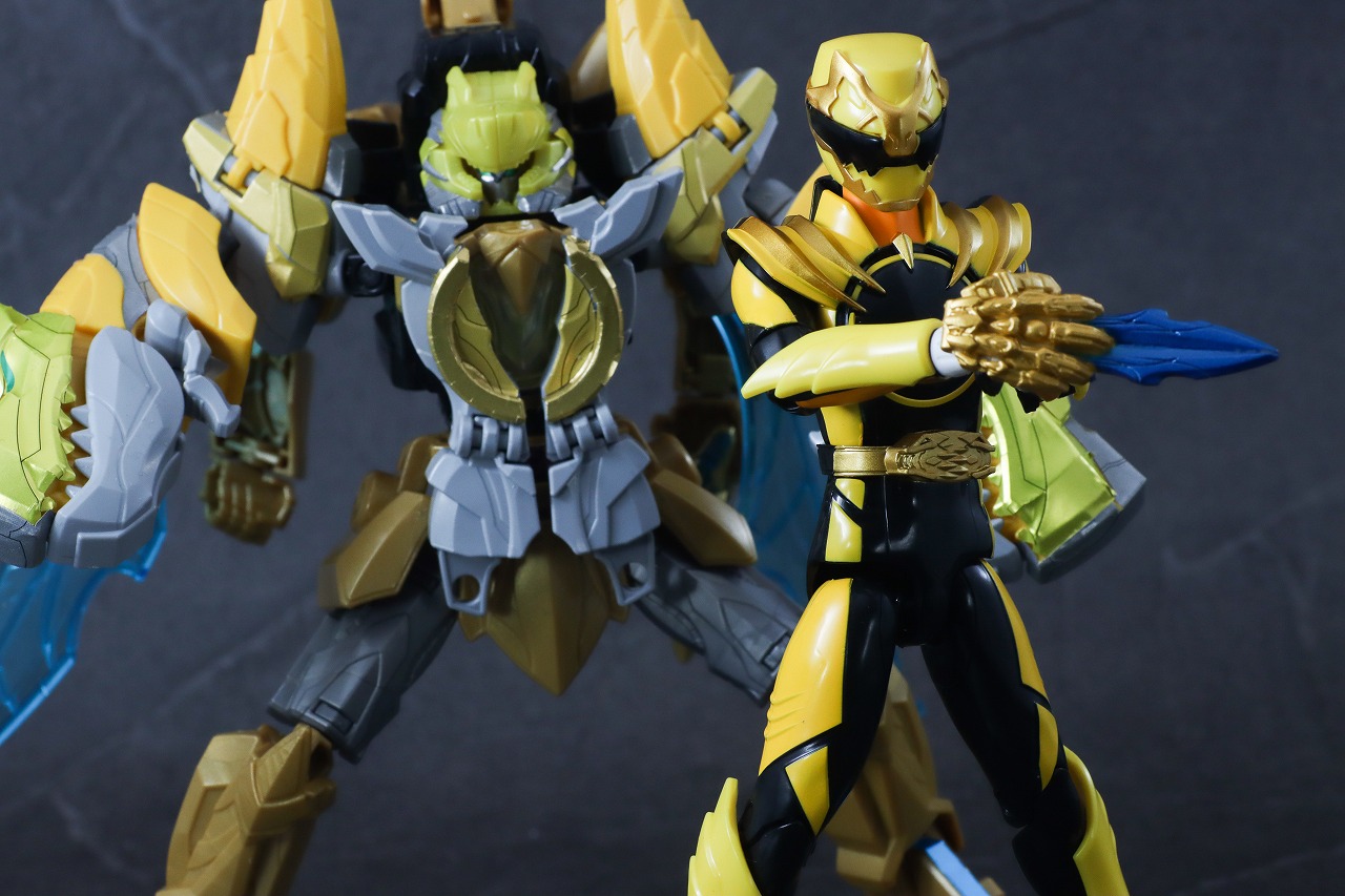 アクションヒーロー ゴジュウティラノ レビュー アクション ミニプラ テガソードイエロー
