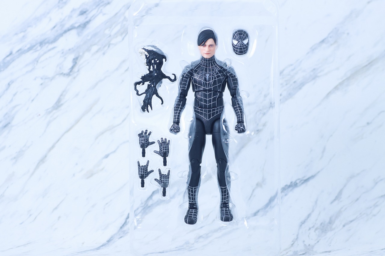 マーベルレジェンド スパイダーマン ブラックスーツ(『スパイダーマン3』) レビュー パッケージ