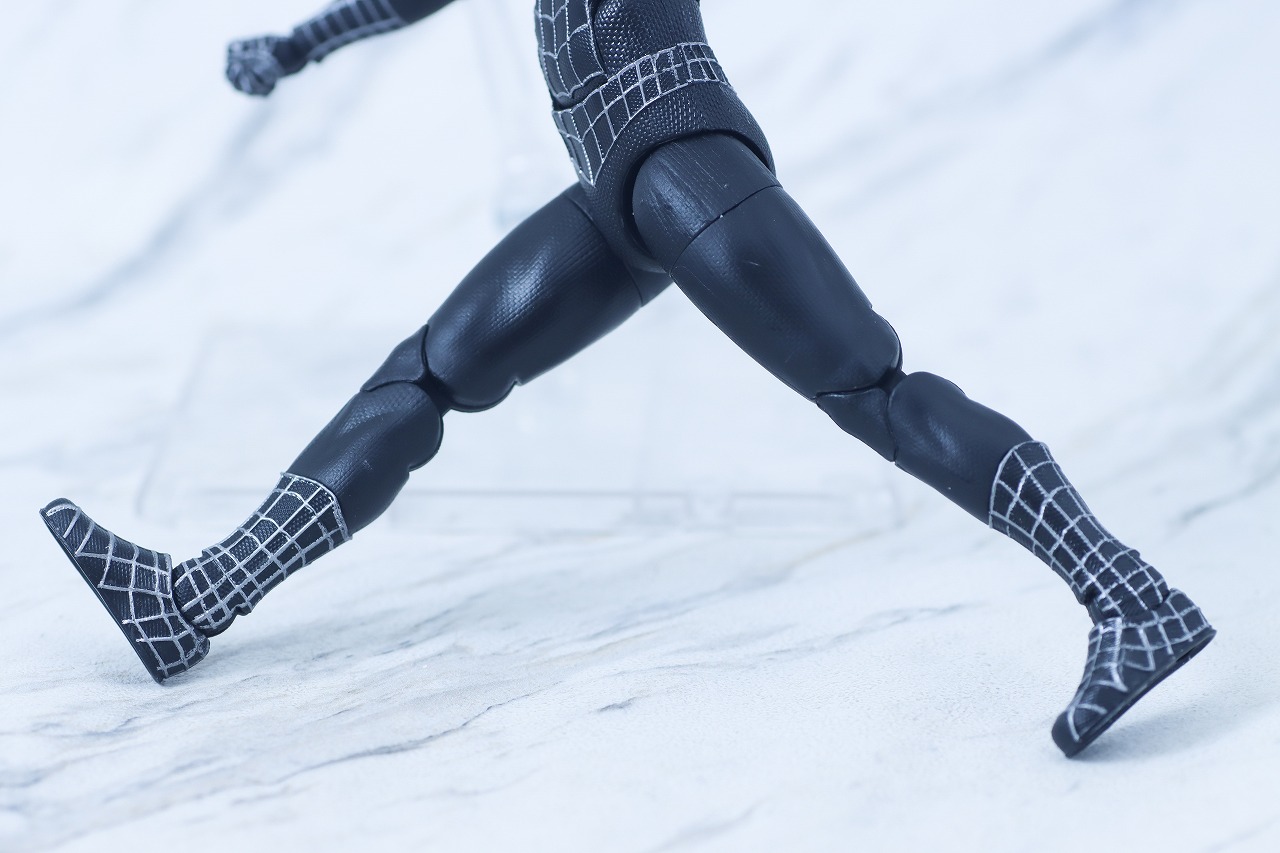 マーベルレジェンド スパイダーマン ブラックスーツ(『スパイダーマン3』) レビュー 可動範囲