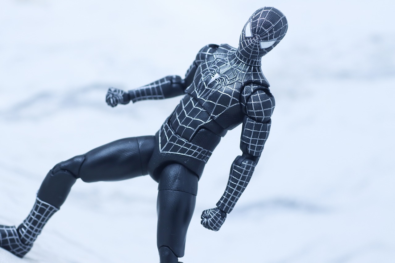 マーベルレジェンド スパイダーマン ブラックスーツ(『スパイダーマン3』) レビュー アクション