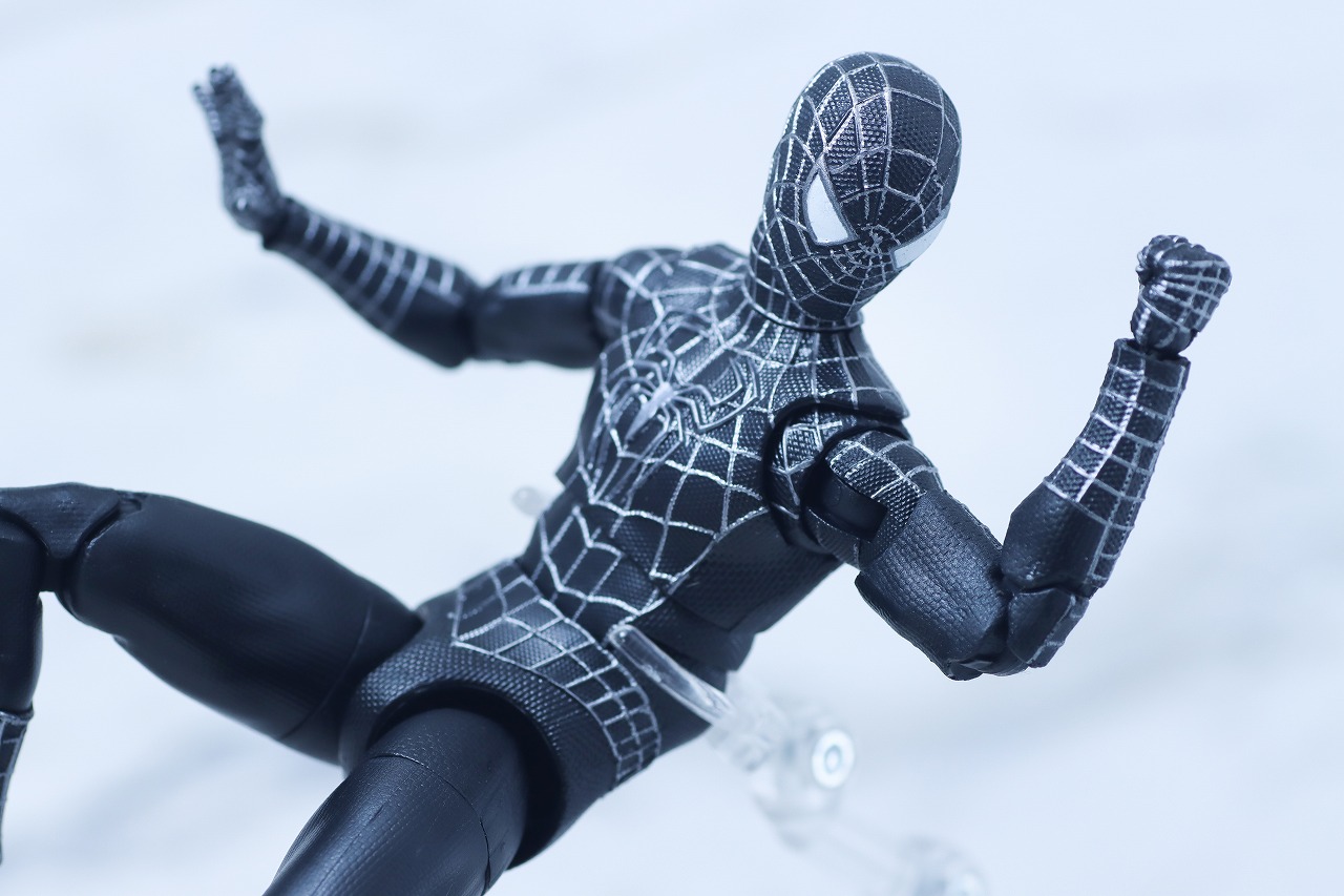 マーベルレジェンド スパイダーマン ブラックスーツ(『スパイダーマン3』) レビュー アクション