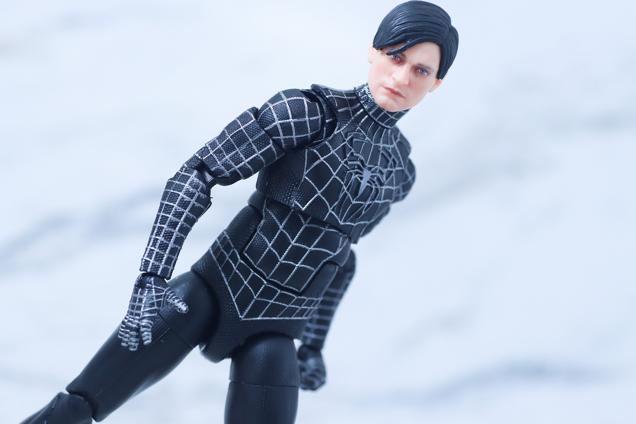 マーベルレジェンド スパイダーマン ブラックスーツ(『スパイダーマン3』) レビュー アクション