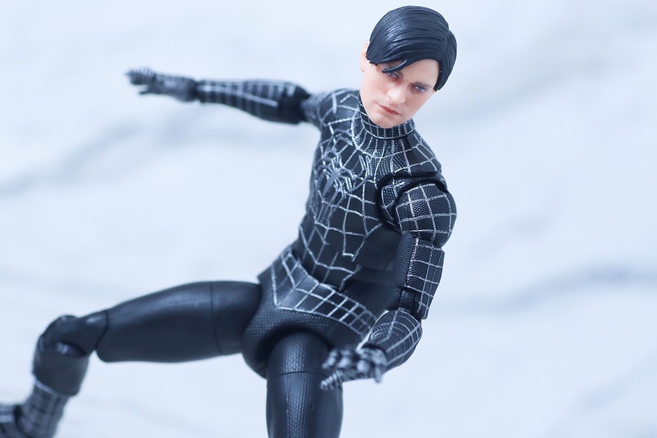 マーベルレジェンド スパイダーマン ブラックスーツ(『スパイダーマン3』) レビュー アクション