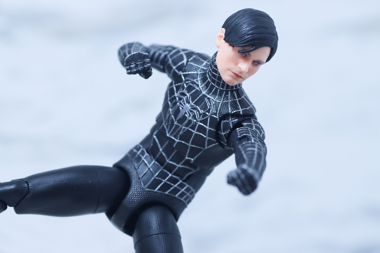 マーベルレジェンド スパイダーマン ブラックスーツ(『スパイダーマン3』) レビュー アクション