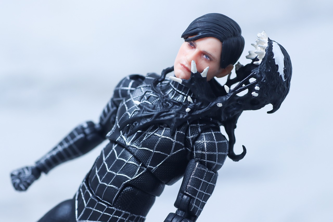 マーベルレジェンド スパイダーマン ブラックスーツ(『スパイダーマン3』) レビュー アクション