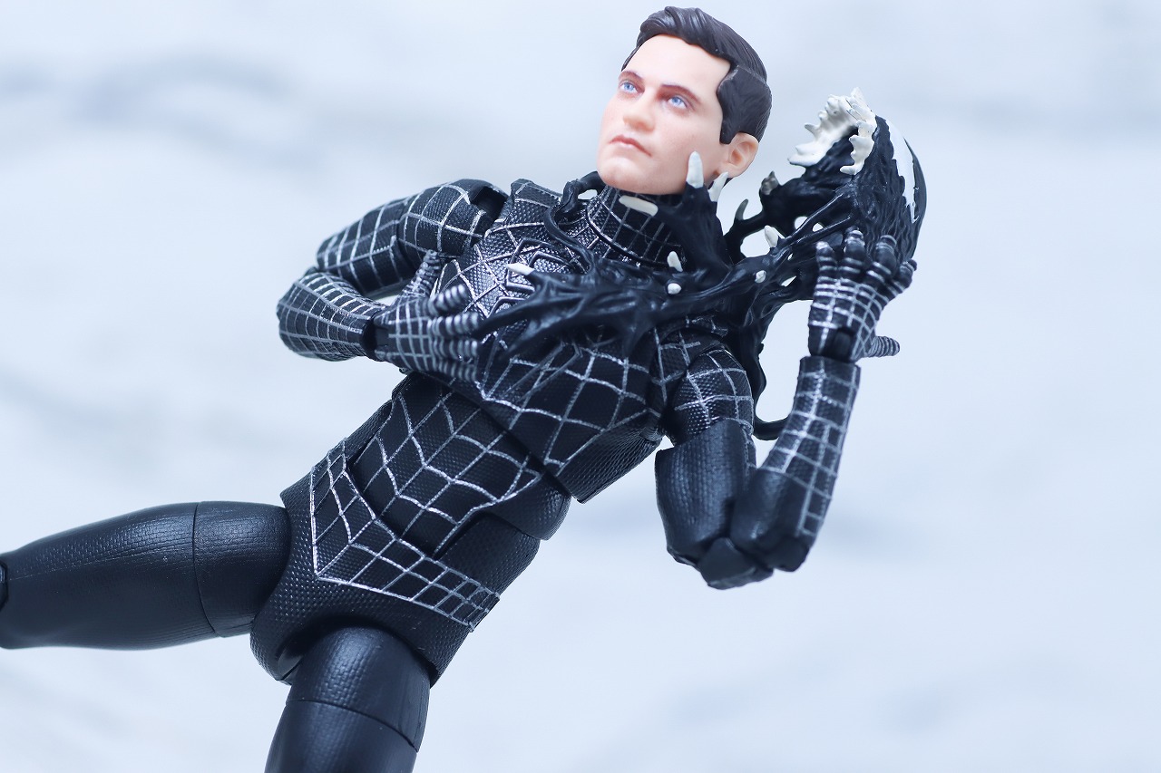 マーベルレジェンド スパイダーマン ブラックスーツ(『スパイダーマン3』) レビュー アクション