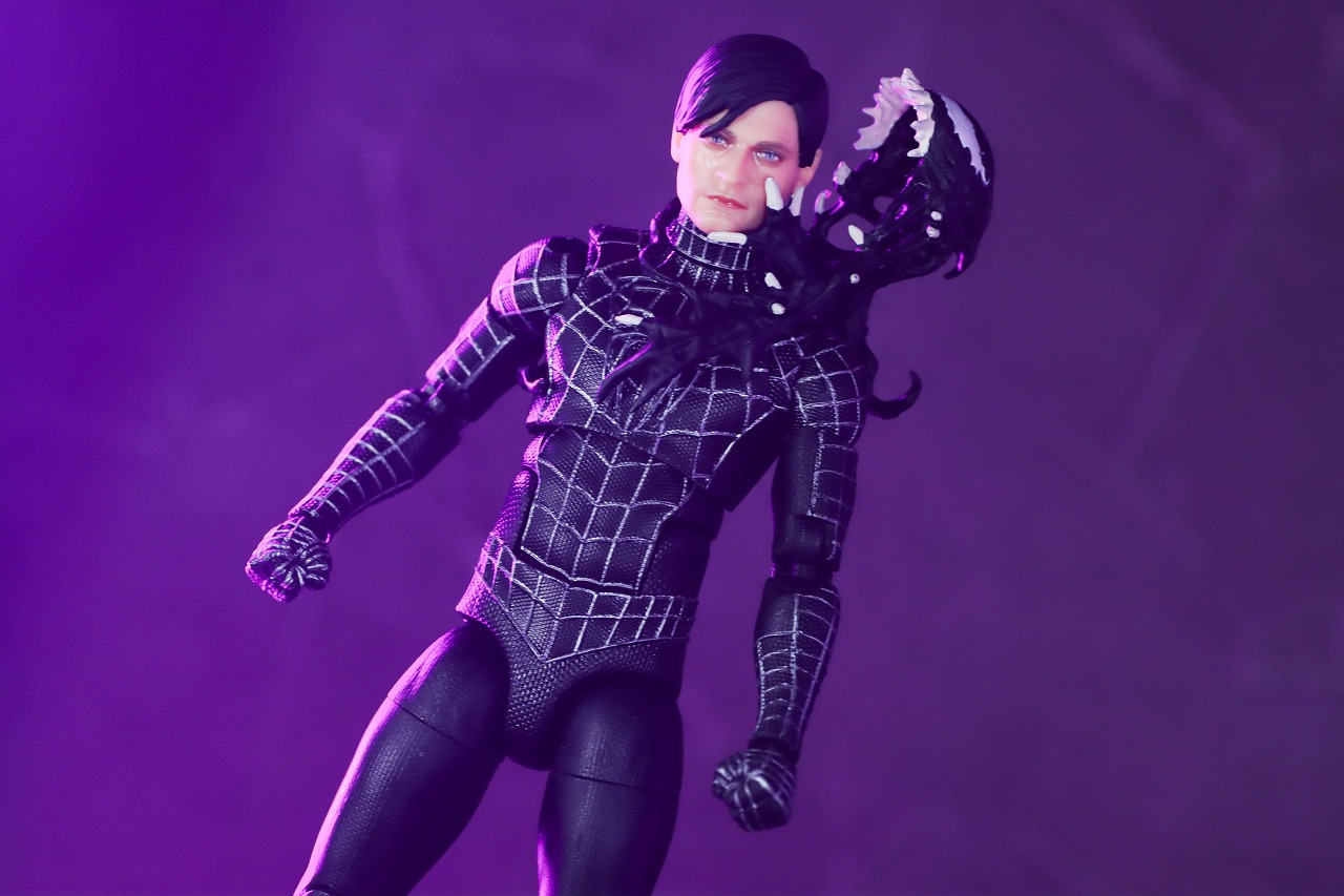 マーベルレジェンド スパイダーマン ブラックスーツ(『スパイダーマン3』) レビュー アクション