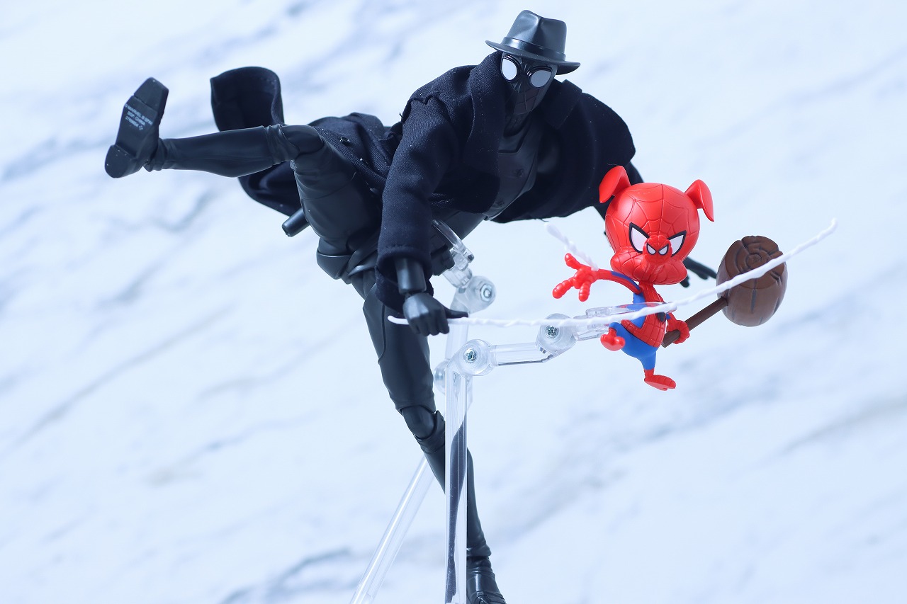 S.H.フィギュアーツ スパイダーマン・ノワール&スパイダー・ハム アクロス・ザ・スパイダーバース レビュー アクション