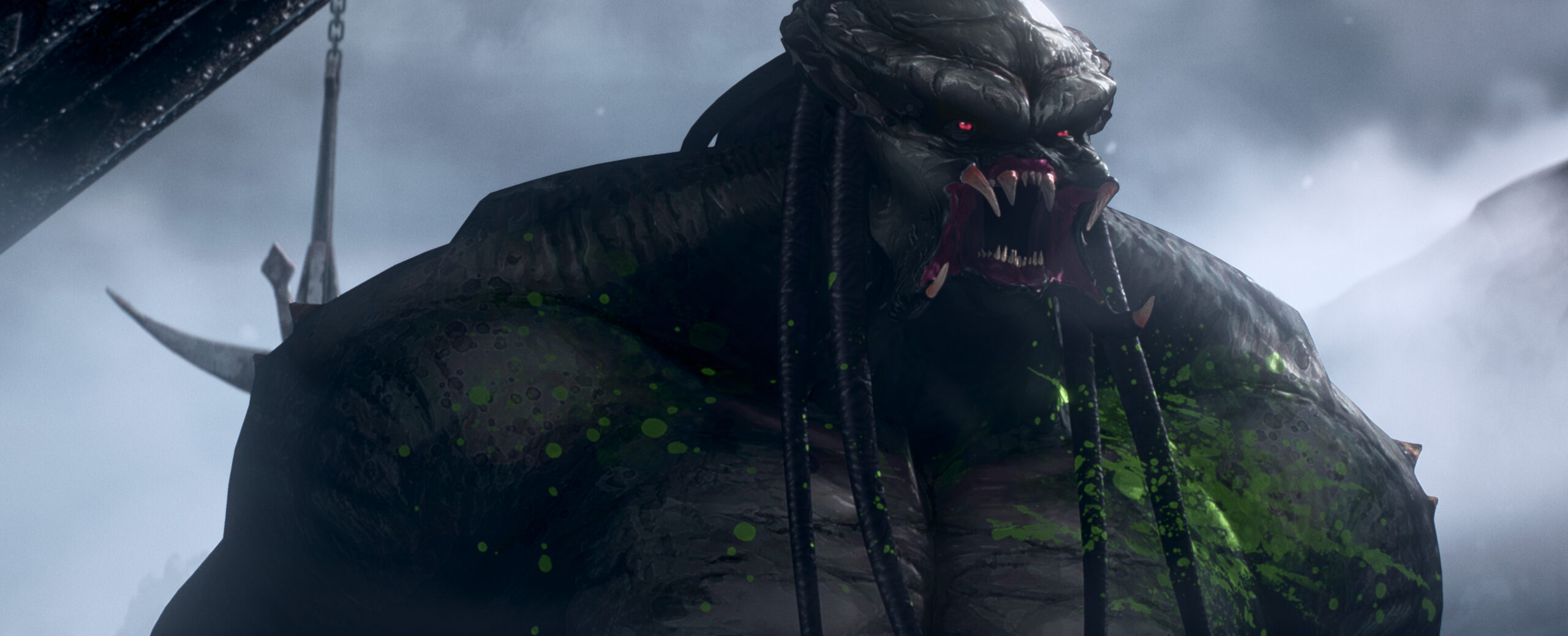 A scene still from 20th Century Studios’ PREDATOR: KILLER OF KILLERS, exclusively on Hulu. Photo courtesy of 20th Century Studios. © 2025 20th Century Studios. All Rights Reserved.