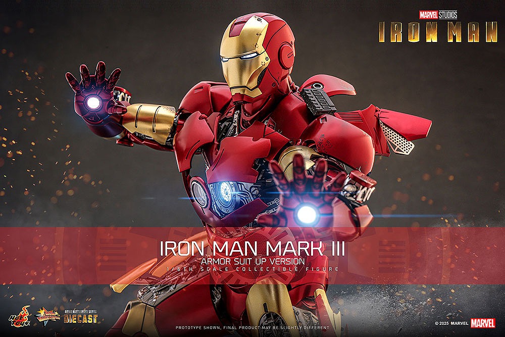 ホットトイズ ムービー・マスターピース DIECAST アイアンマン・マーク3 アーマー・スーツアップ版