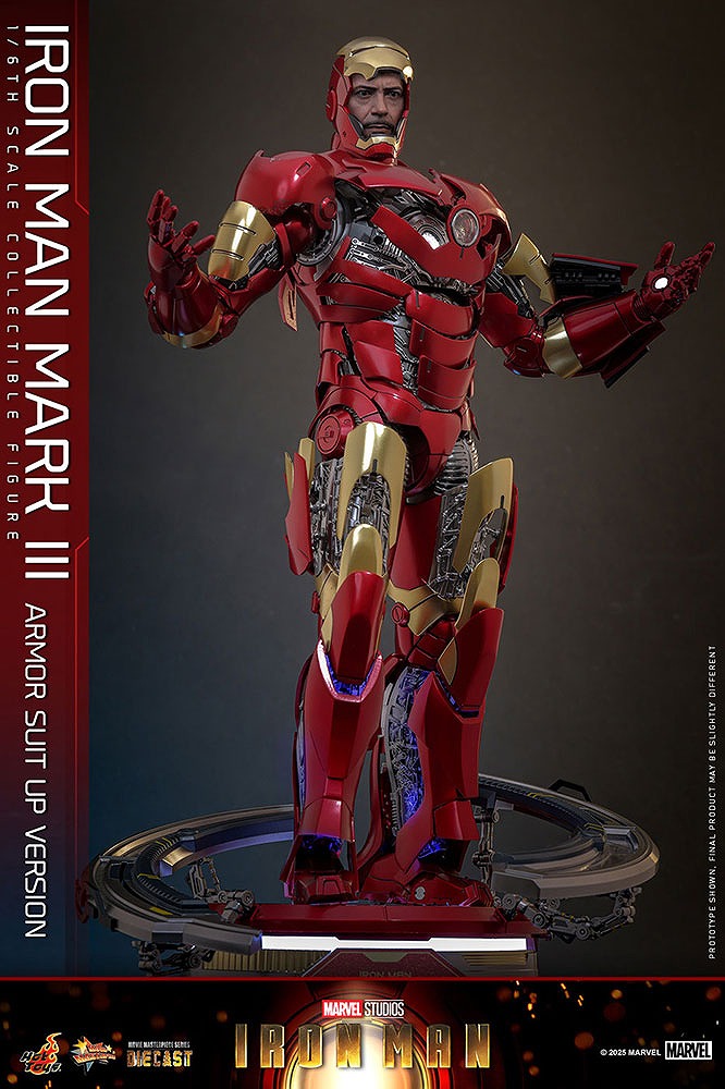 ホットトイズ ムービー・マスターピース DIECAST アイアンマン・マーク3 アーマー・スーツアップ版