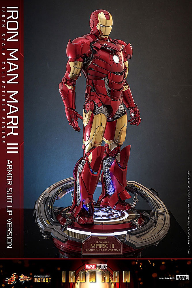 ホットトイズ ムービー・マスターピース DIECAST アイアンマン・マーク3 アーマー・スーツアップ版