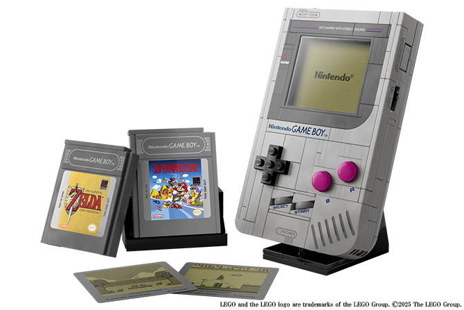 「LEGO® Game Boy™」懐かしの名作ゲーム機が大人向けレゴ®セットとして登場 1989年発売の初代「ゲームボーイ™」を約1:1スケールで再現