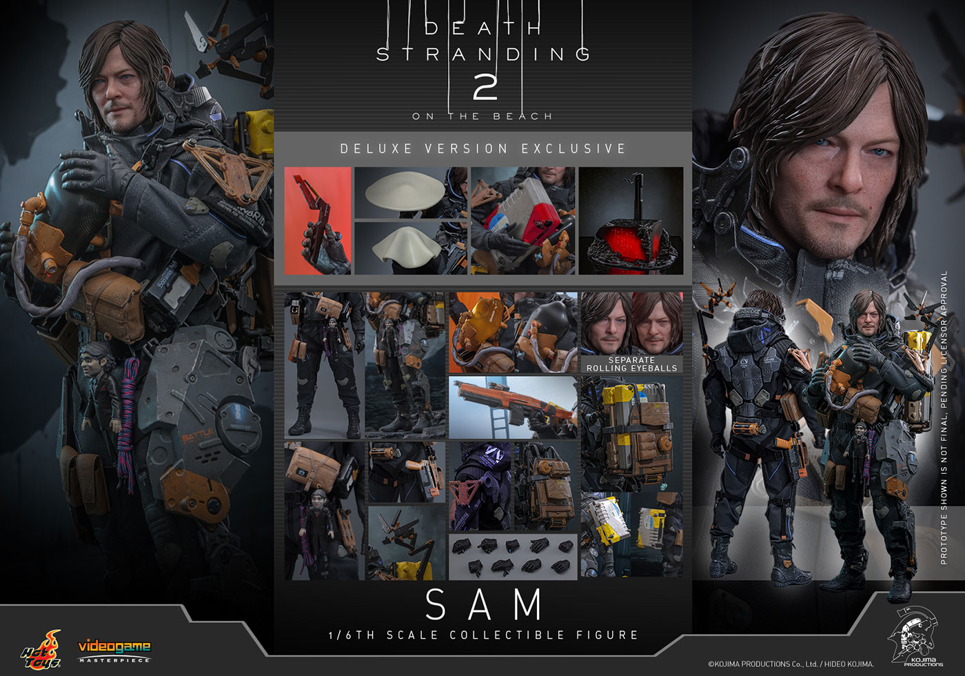 ホットトイズ ビデオゲーム・マスターピース サム(『DEATH STRANDING 2: ON THE BEACH』) デラックス版