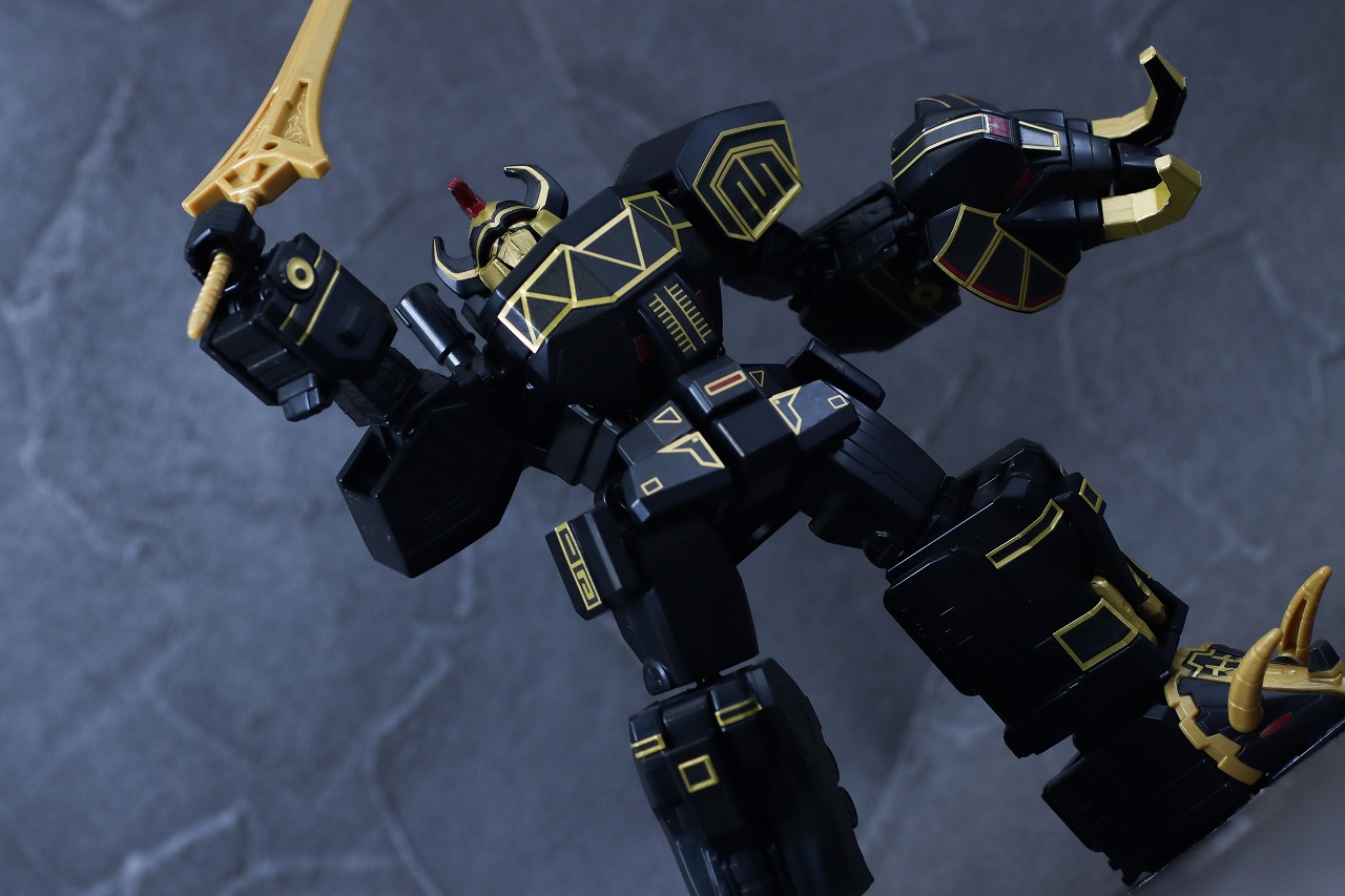 ミニプラ　ブラック大獣神　レビュー　アクション