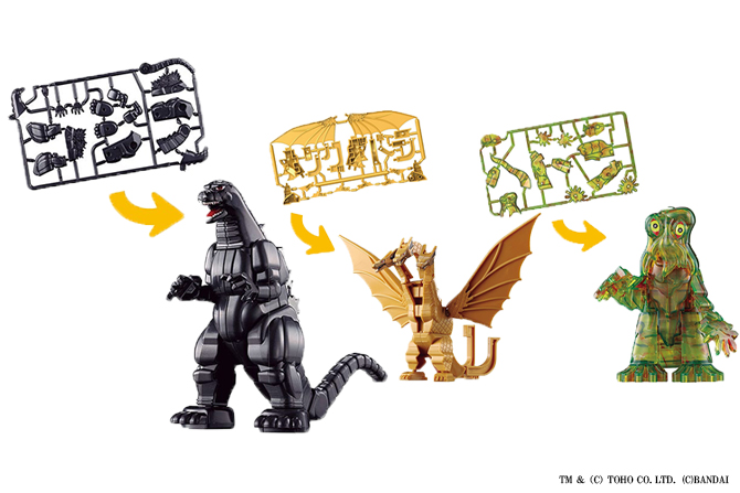 新キット！カナモデル　ゴジラ＆キングギドラ＆ヘドラが2025年8月発売！