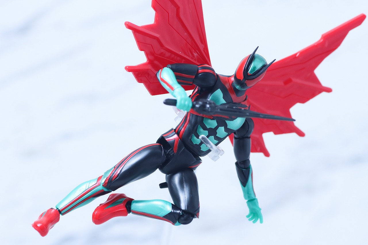 仮面ライダーアクションフィギュア カプセムチェンジコレクション 仮面ライダーゼッツ フィジカムセット レビュー アクション フィジカムウイング