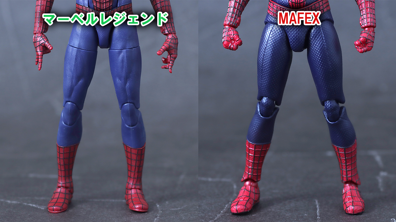 MAFEX アメイジング・スパイダーマン(The Amazing Spider-Man2) レビュー 比較 マーベルレジェンド