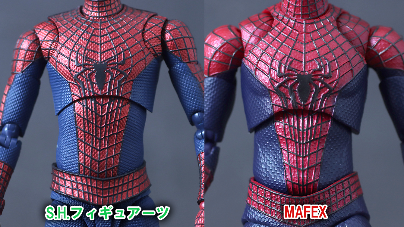 MAFEX アメイジング・スパイダーマン(The Amazing Spider-Man2) レビュー 比較 S.H.フィギュアーツ