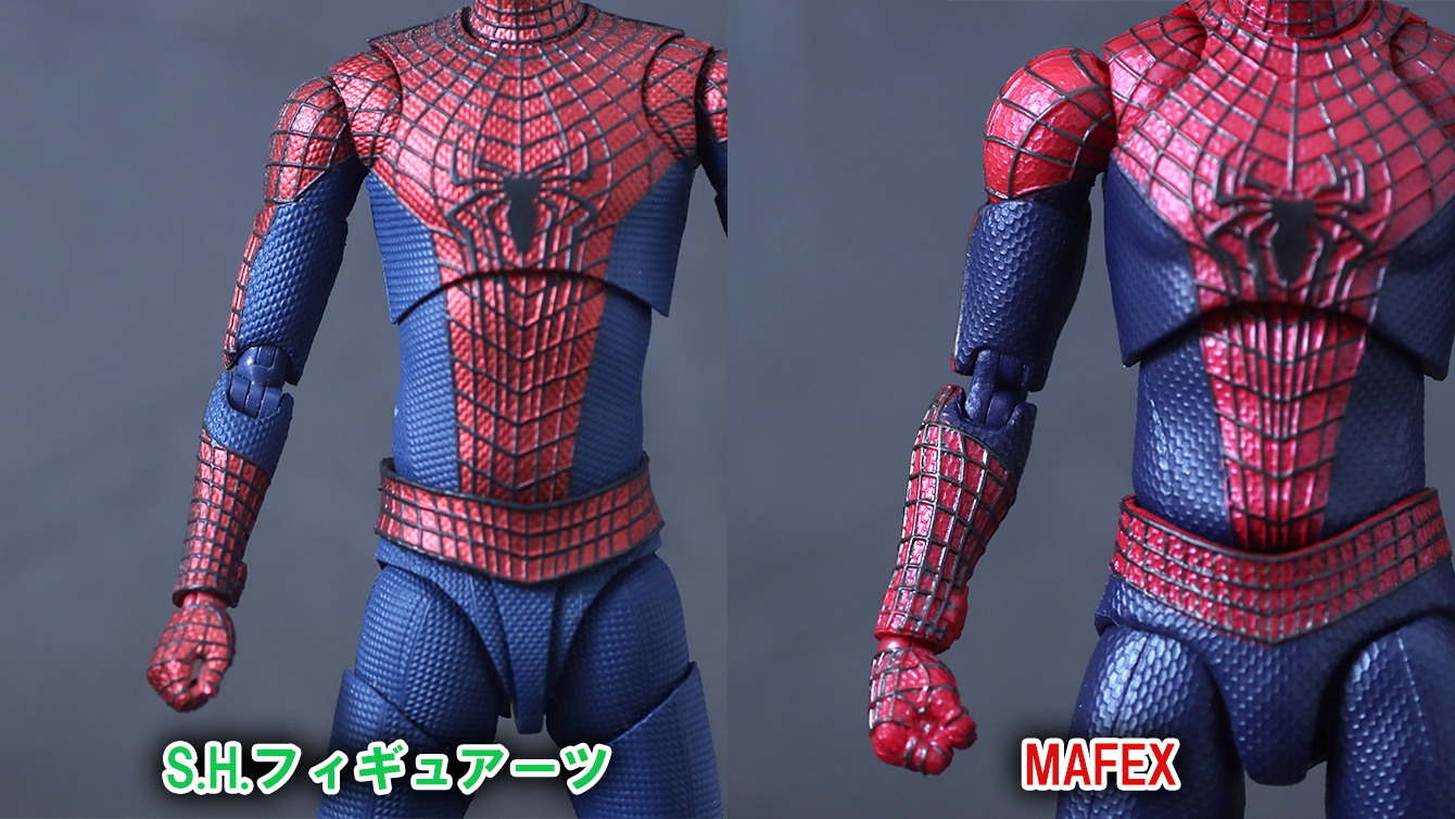MAFEX アメイジング・スパイダーマン(The Amazing Spider-Man2) レビュー 比較 S.H.フィギュアーツ
