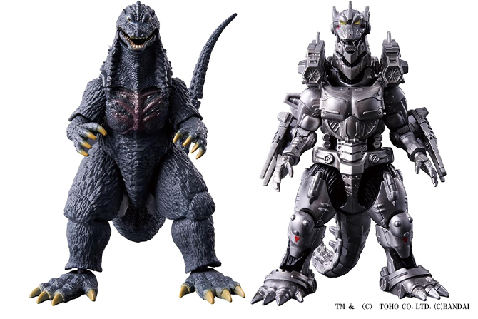 ゴジラアクションフィギュア ゴジラ（2003） × 3式機龍〈改〉重武装型バトルセット