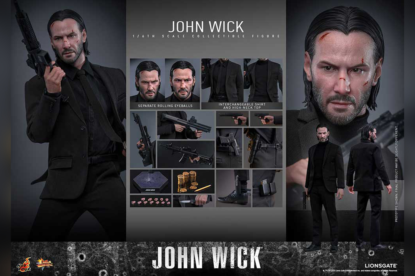 ホットトイズ新作！ジョン・ウィックが2026年11月発売！トイサピ限定版には植毛版も