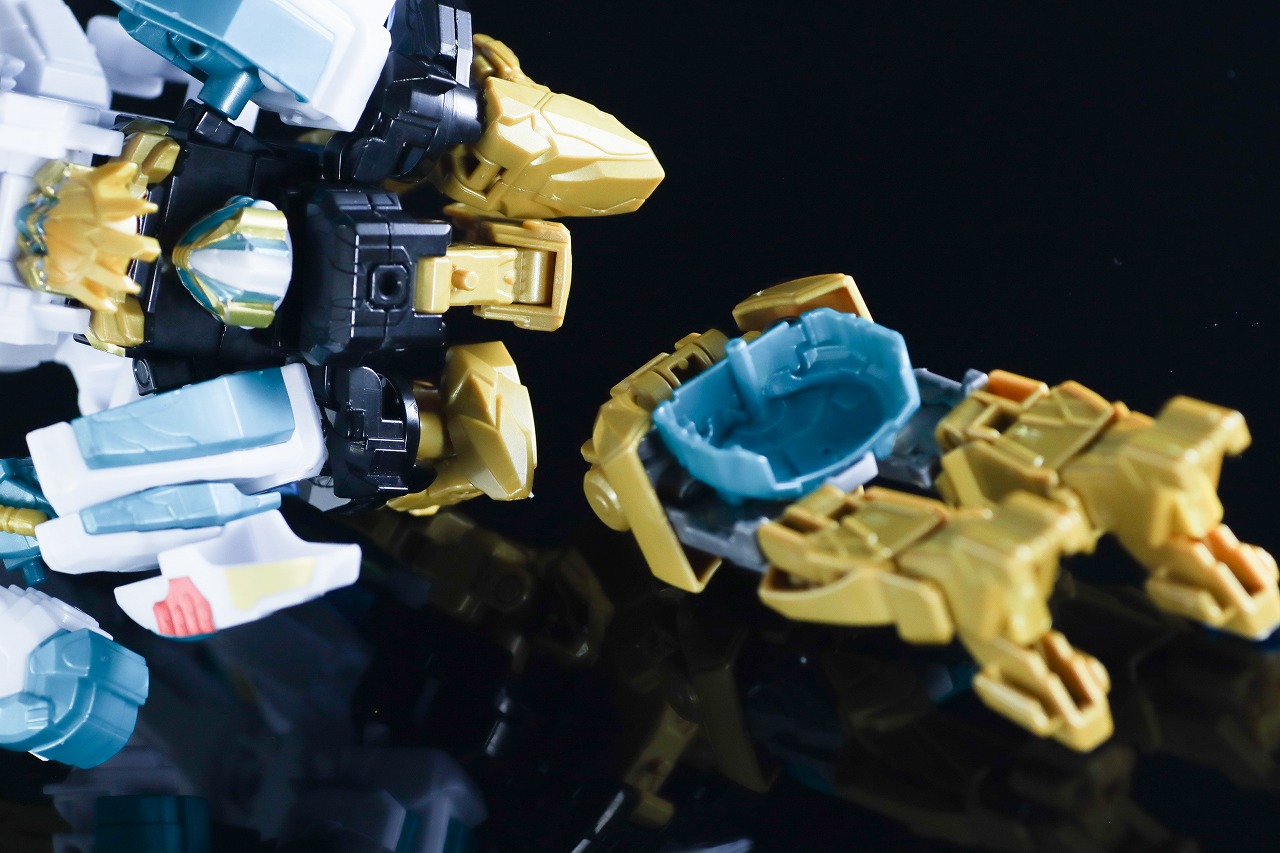 ミニプラ テガソードホワイトバーン レビュー 合体