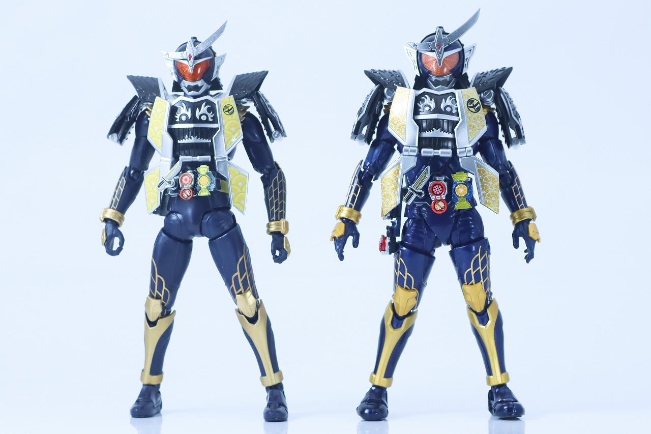 S.H.フィギュアーツ 真骨彫製法　仮面ライダー鎧武 ジンバーレモンアームズ　レビュー　比較　旧アーツ