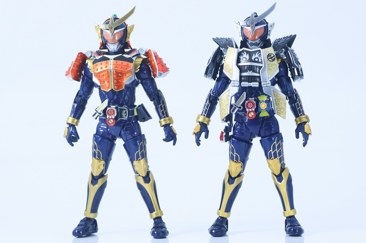 S.H.フィギュアーツ 真骨彫製法　仮面ライダー鎧武 ジンバーレモンアームズ　レビュー　比較　オレンジアームズ