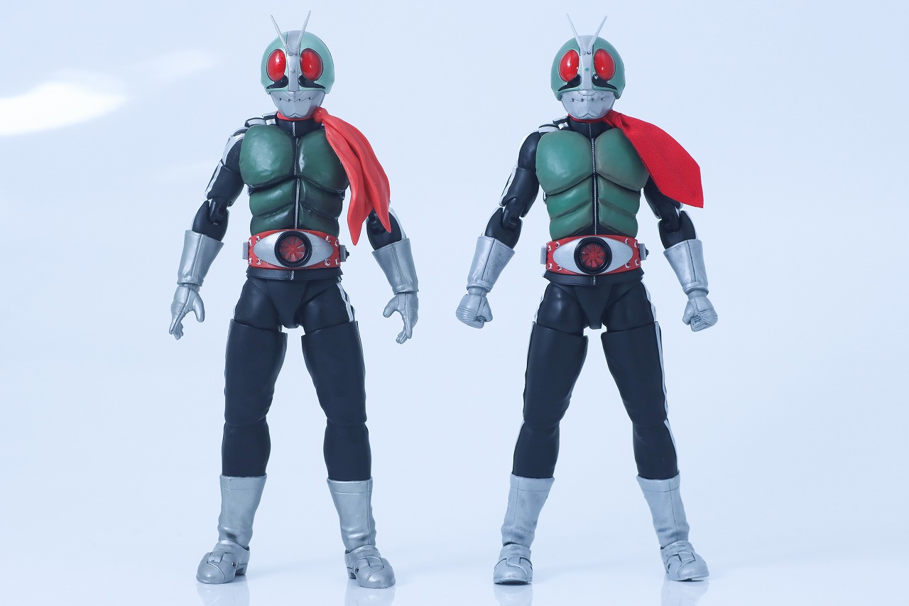 S.H.フィギュアーツ 真骨彫製法 仮面ライダー新1号 栄光の昭和ライダーエディション レビュー 通常版 比較