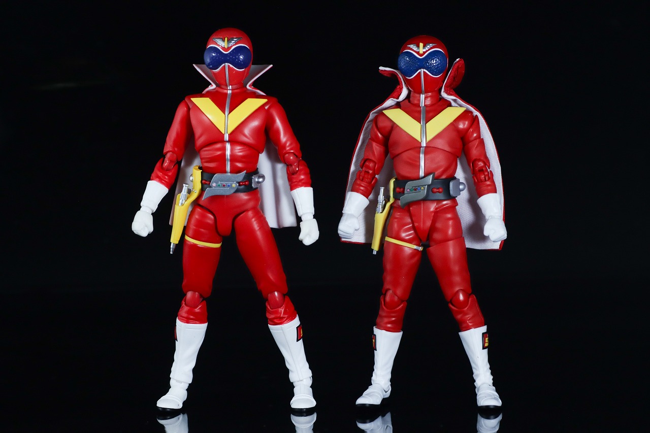 S.H.フィギュアーツ 真骨彫製法　アカレンジャー 50th Anniversary ver.　レビュー　比較　2014年版