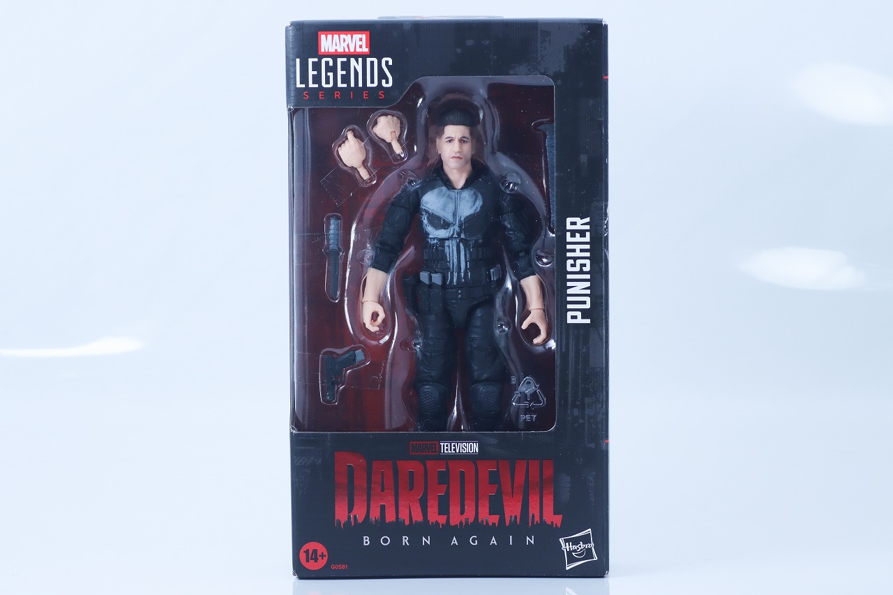マーベルレジェンド　パニッシャー（デアデビル：ボーン・アゲイン）　レビュー　パッケージ