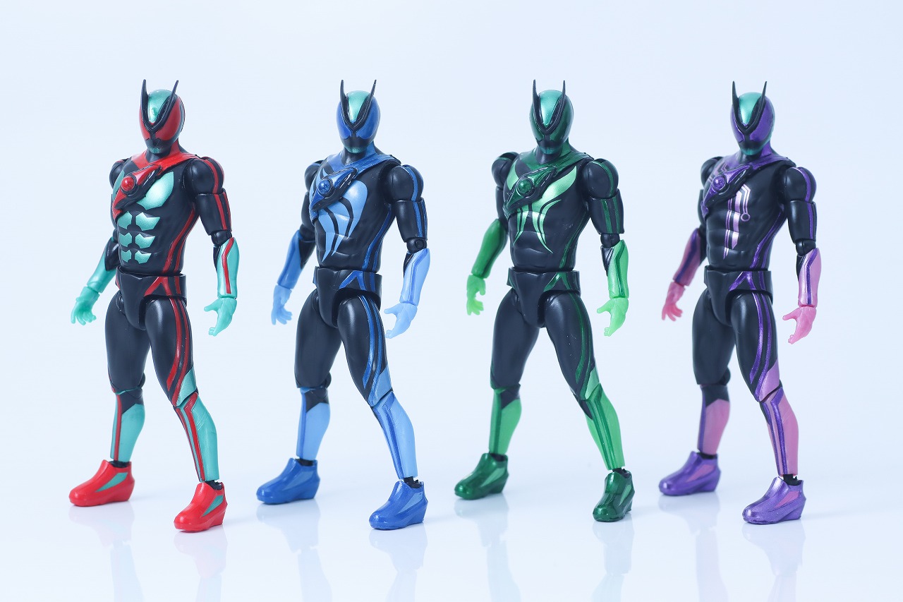 仮面ライダーアクションフィギュア カプセムチェンジコレクション　仮面ライダーゼッツ パラダイムセット　レビュー　アクション　フィジカムインパクト　テクノロムストリーム　エスプリムリカバリー