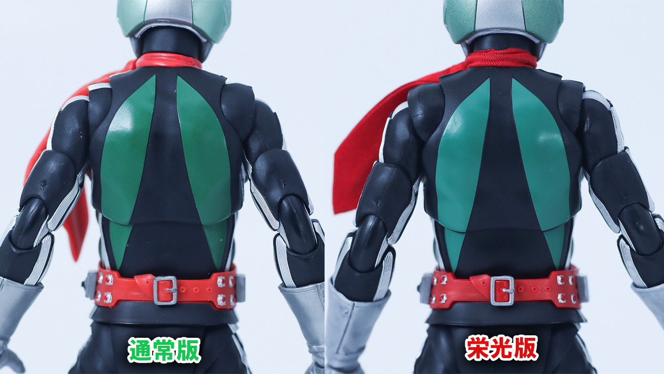 S.H.フィギュアーツ 真骨彫製法 仮面ライダー新1号 栄光の昭和ライダーエディション レビュー 通常版 比較