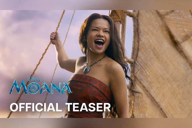 実写版『モアナと伝説の海』の予告編&ティザーポスターが解禁!