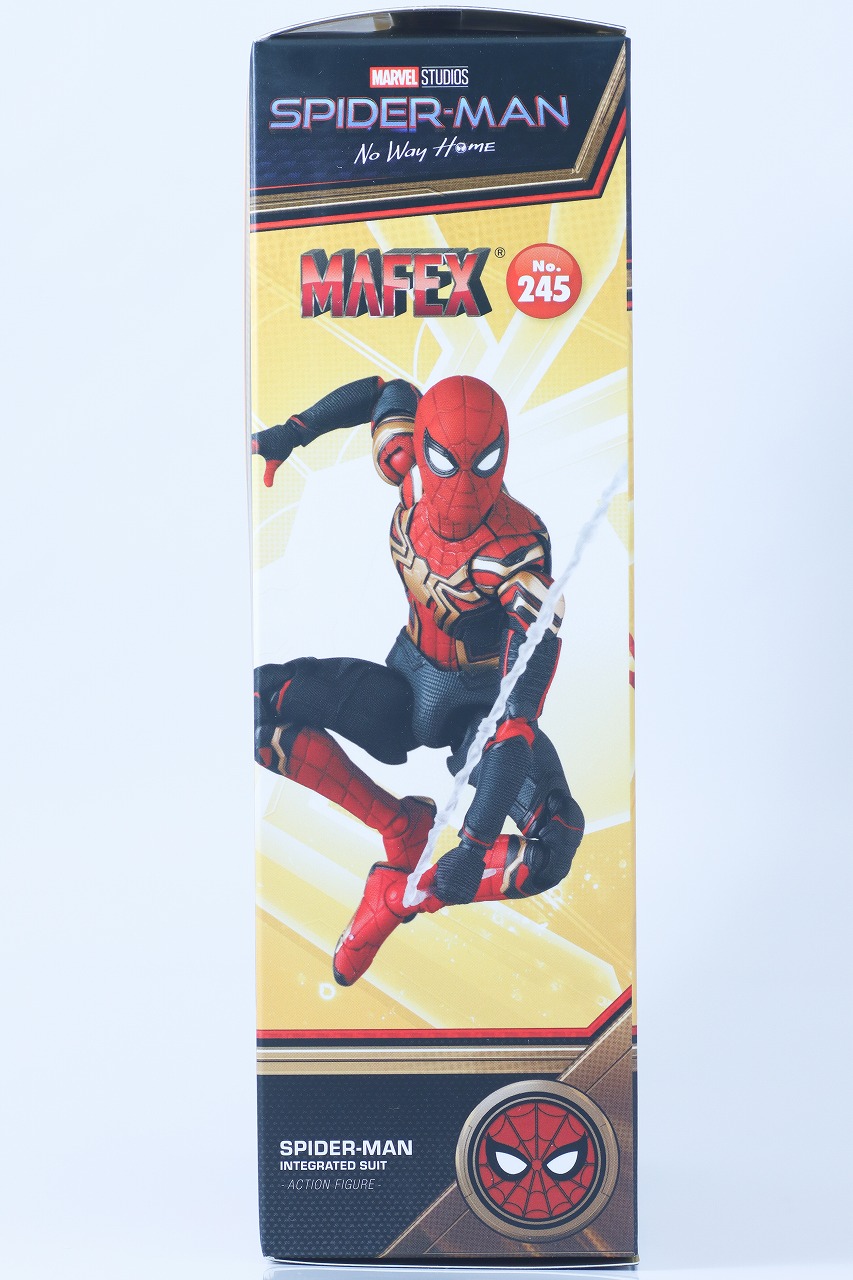 MAFEX　スパイダーマン　インテグレーテッド　スーツ　レビュー　パッケージ