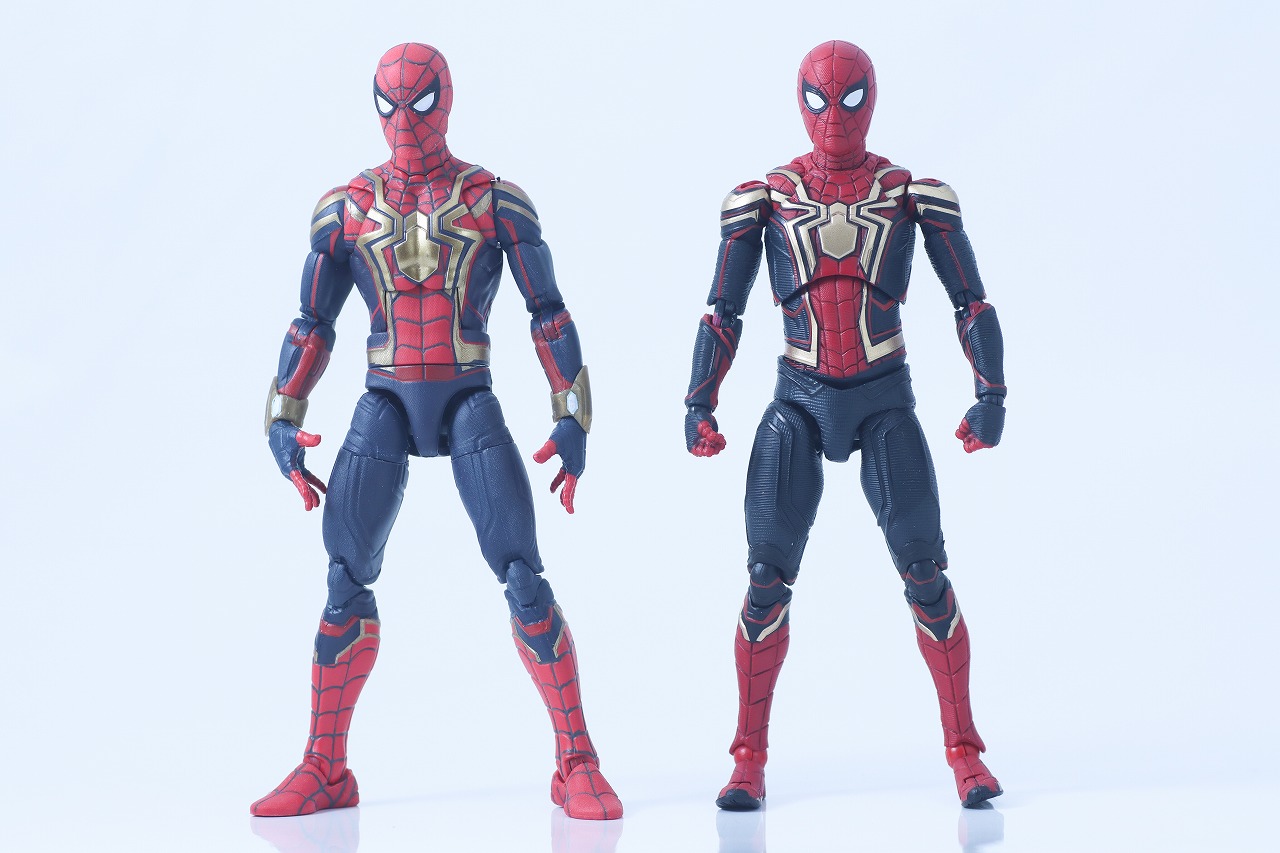 MAFEX　スパイダーマン　インテグレーテッド　スーツ　レビュー　比較　マーベルレジェンド