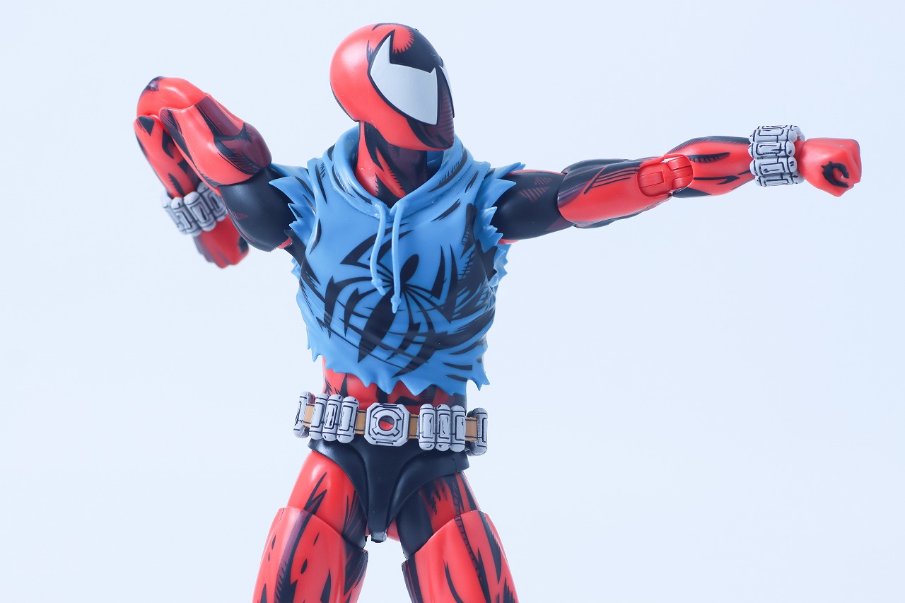S.H.フィギュアーツ　スカーレット・スパイダー（スパイダーマン：アクロス・ザ・スパイダーバース）　レビュー　可動範囲