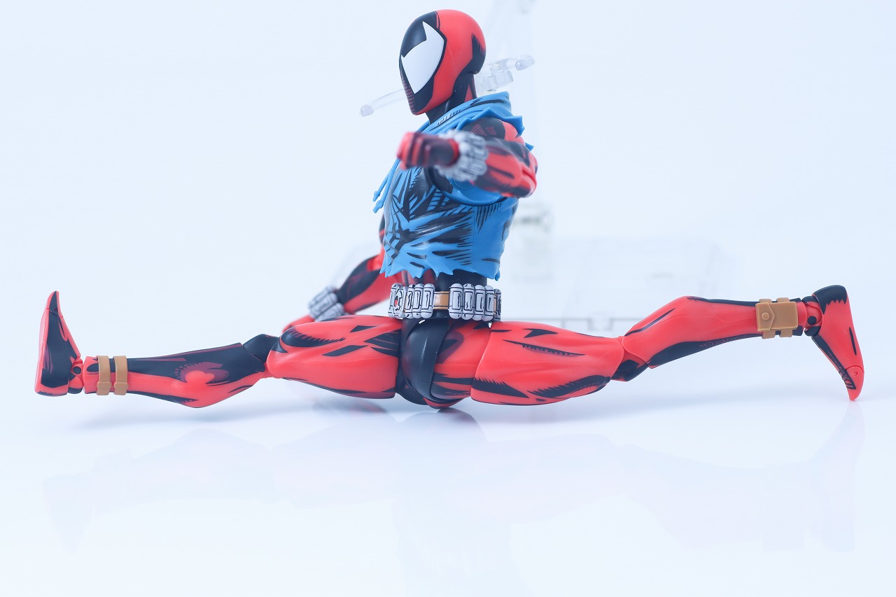 S.H.フィギュアーツ　スカーレット・スパイダー（スパイダーマン：アクロス・ザ・スパイダーバース）　レビュー　可動範囲