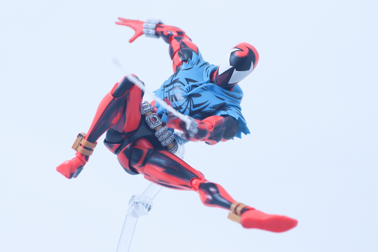 S.H.フィギュアーツ　スカーレット・スパイダー（スパイダーマン：アクロス・ザ・スパイダーバース）　レビュー　アクション
