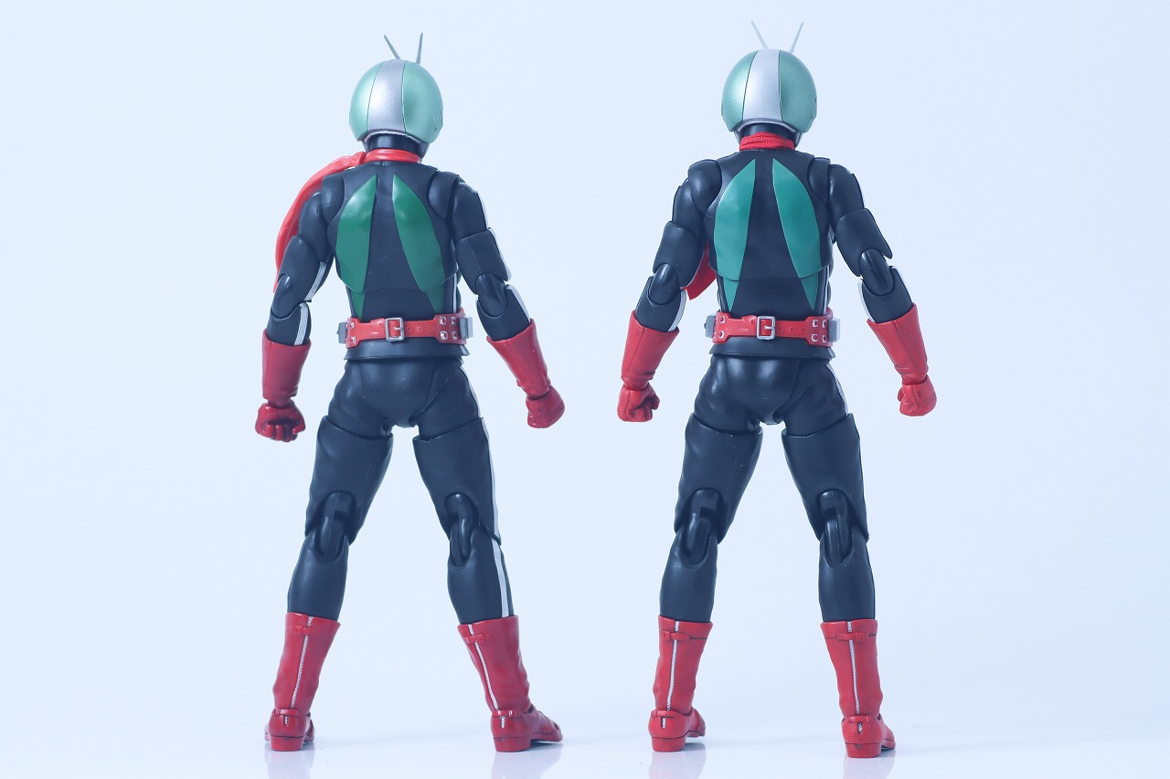 S.H.フィギュアーツ 真骨彫製法 仮面ライダー新2号 栄光の昭和ライダーエディション レビュー 比較 通常版