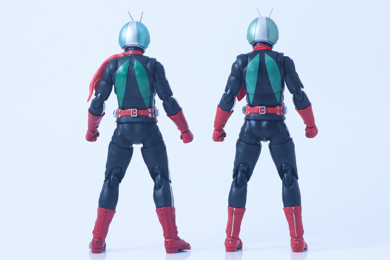 S.H.フィギュアーツ 真骨彫製法 仮面ライダー新2号 栄光の昭和ライダーエディション レビュー 比較 50th anniversary ver