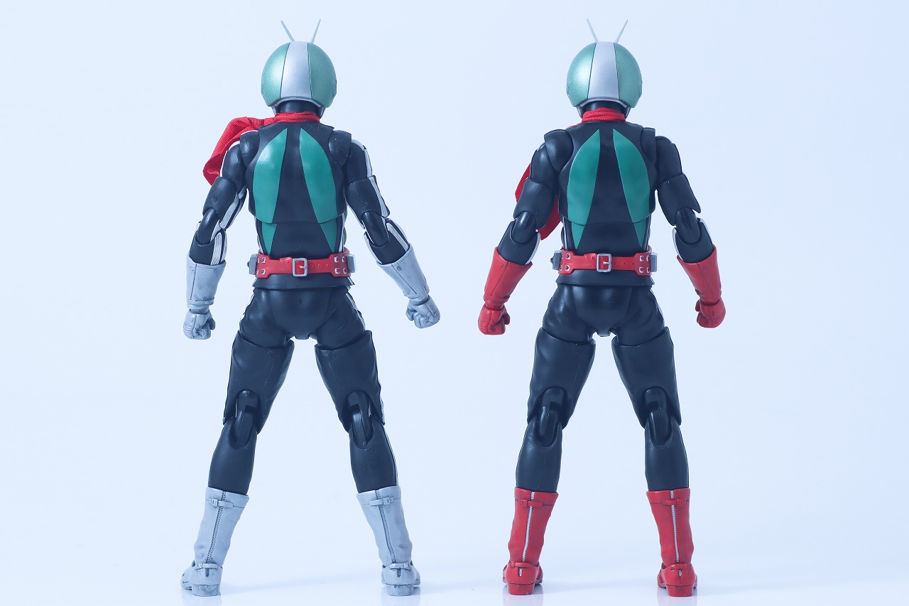 S.H.フィギュアーツ 真骨彫製法 仮面ライダー新2号 栄光の昭和ライダーエディション レビュー 比較 新1号