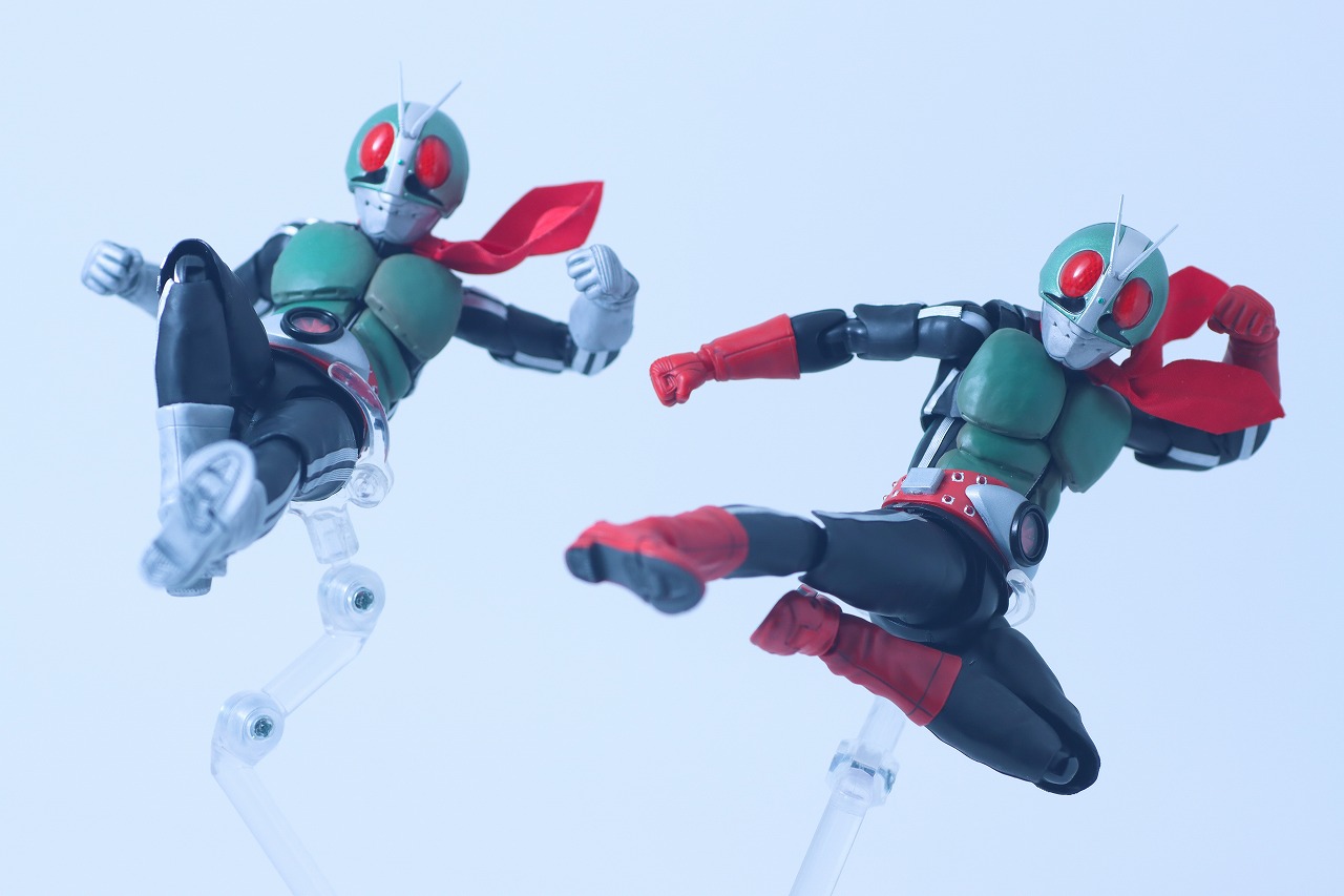 S.H.フィギュアーツ 真骨彫製法 仮面ライダー新2号 栄光の昭和ライダーエディション レビュー アクション 新1号