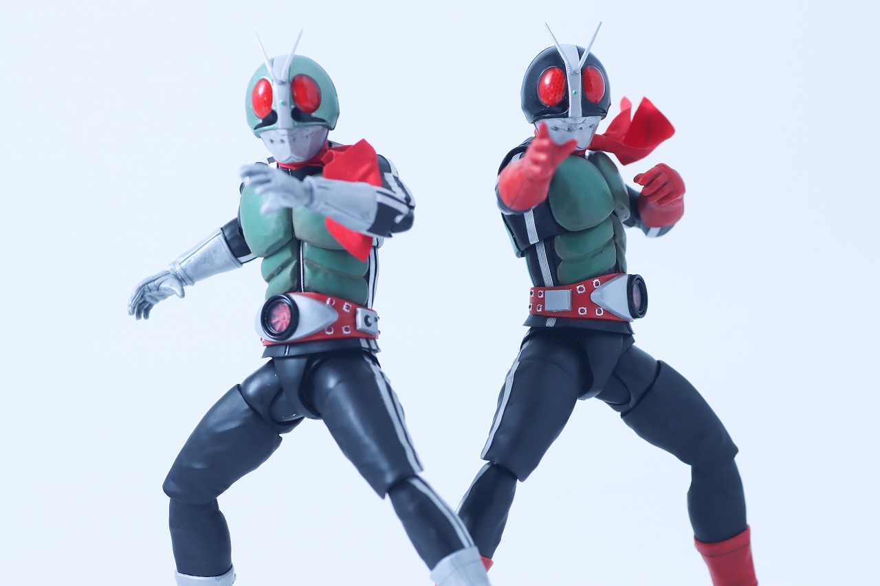 S.H.フィギュアーツ 真骨彫製法 仮面ライダー新2号 栄光の昭和ライダーエディション レビュー アクション 新1号