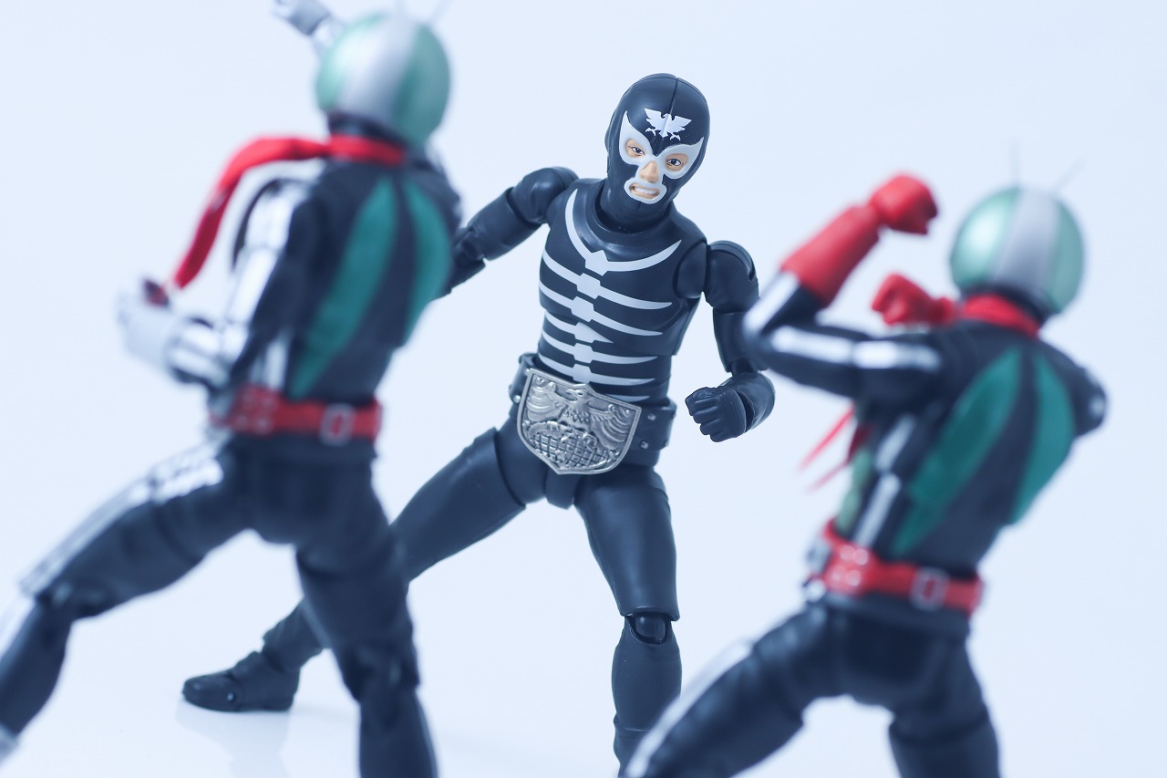 S.H.フィギュアーツ ショッカー戦闘員 地獄の昭和怪人エディション レビュー アクション 仮面ライダー新1号 新2号 栄光の昭和ライダーエディション 真骨彫製法