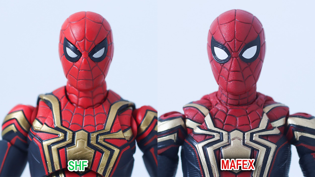 MAFEX　スパイダーマン　インテグレーテッド　スーツ　レビュー　比較　S.H.フィギュアーツ