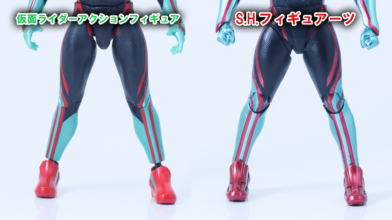 S.Hフィギュアーツ　仮面ライダーゼッツ フィジカムインパクト　レビュー　比較　仮面ライダーアクションフィギュア