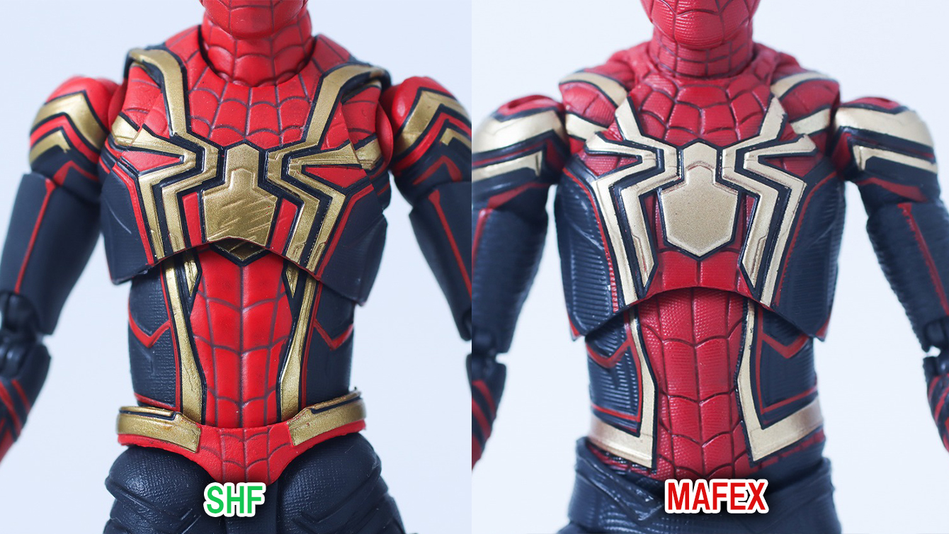 MAFEX　スパイダーマン　インテグレーテッド　スーツ　レビュー　比較　S.H.フィギュアーツ