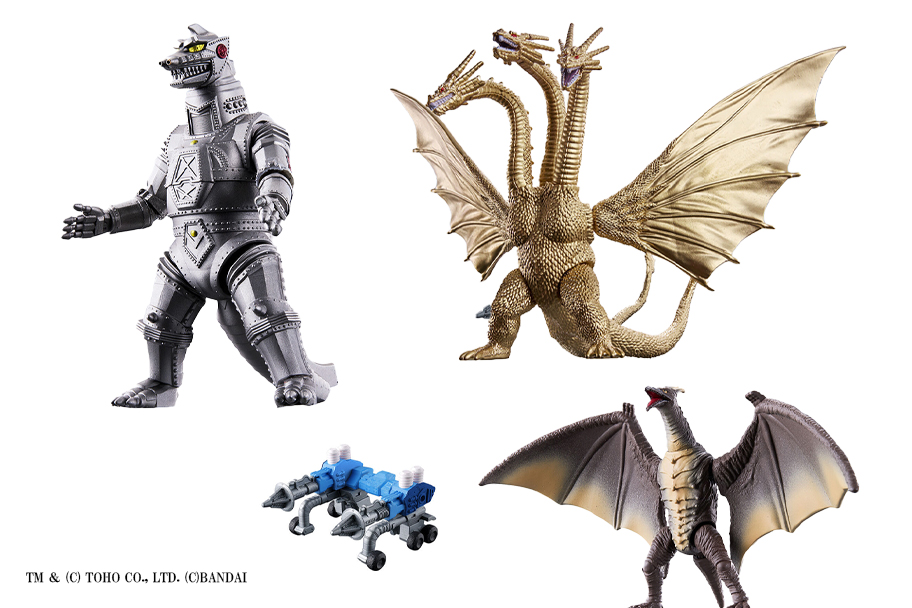ゴジバースト新作！「キングギドラ（1991）」「ラドン（1993）＆メーサーユニット」「メカゴジラ（1974）」が発売！